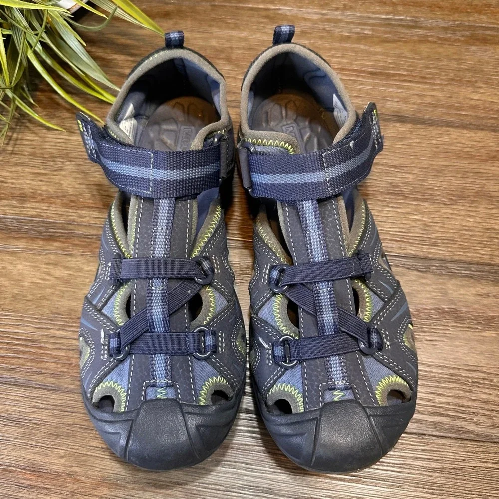 Merrell Hydro 4M US 3 UK 35 EU‎ Kids Waterproof Sport Sandals Blue Green